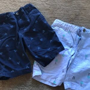 Lot of two. Boys patterned shorts.